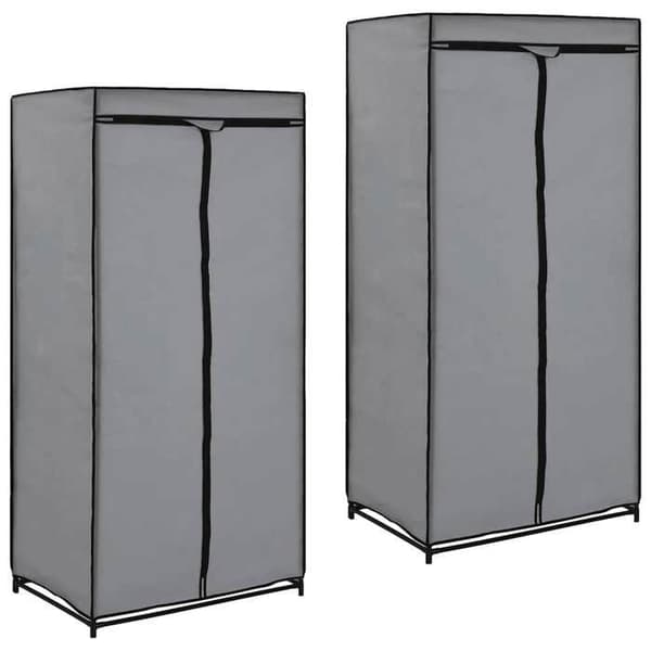 Kleeskabe - Maison Exclusive - Grå - 75 x 50 x 160 cm - Robust jernramme Grå