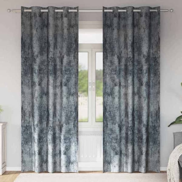 Maison Exclusive - Gardiner i sammet 2 st Grå Silver 260 x 140 cm Sammet