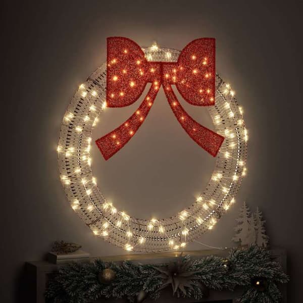 Maison Exclusive - Couronne Blanc chaud 120 x 120 x 10 cm PET 150 LED