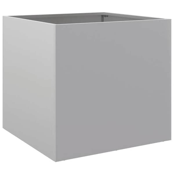 Maison Exclusive - Silverfärgad kruka 49x47x46 cm galvaniserat stål