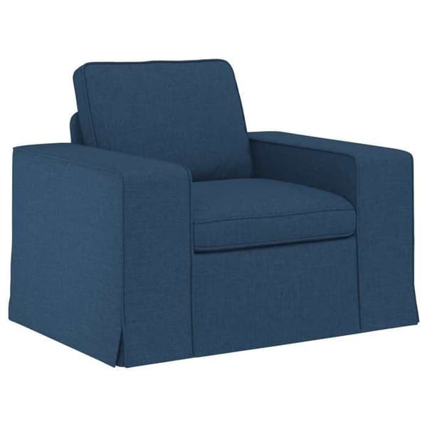 Maison Exclusive - 2-delars soffgrupp i blått tyg