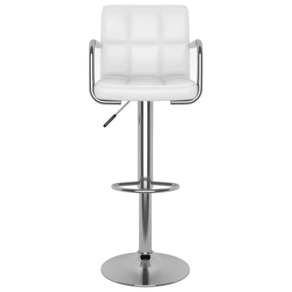 Maison Exclusive - Barstolar set om 2 vit konstläder
