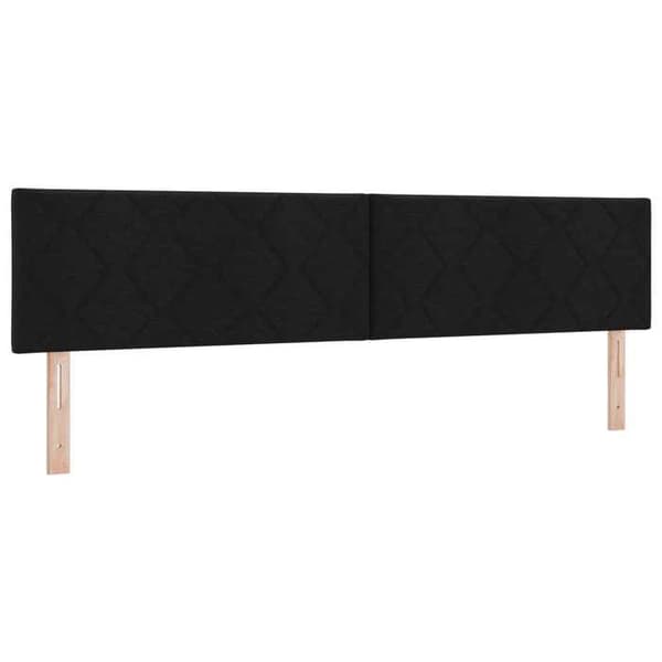Maison Exclusive - Boxspring-sänky mustalla patjalla 200 x 200 cm Kangas