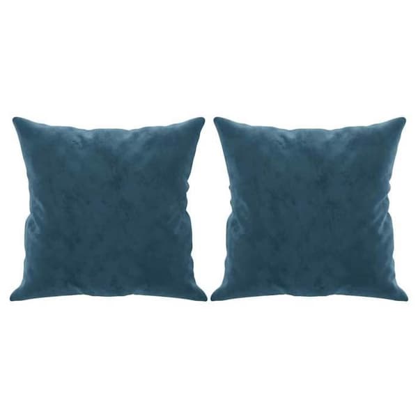 Soffa 2 platser - Maison Exclusive - blå sammet - robust metallram - dekorativa kuddar ingår Blå