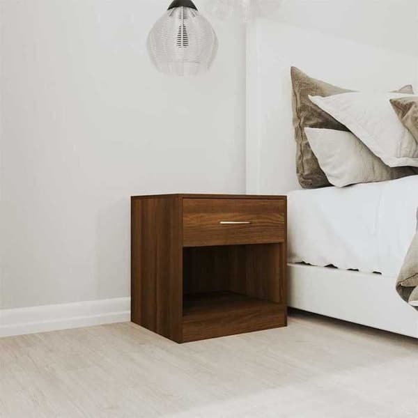Maison Exclusive - Sängbord 2 st med låda Ek brun Brun ek