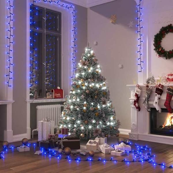 Jouluvalot - MAISON EXCLUSIVE - 2000 LED 45 m - Sininen - Tiheä kompakti - 8 efektiä Blå
