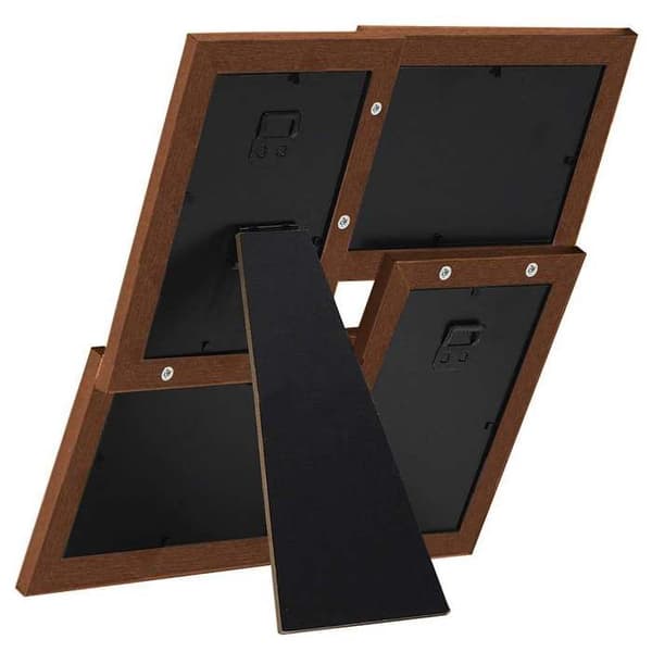 Maison Exclusive - Valokuvakehysten kollaasimalli 4x(13x18 cm) Ruskea MDF brun