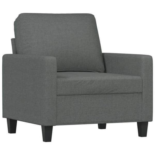 Maison Exclusive - Sæt af 4 sofaer med puder Mørkegrå Stof