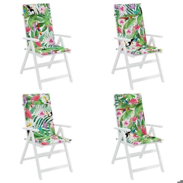 Maison Exclusive - Højryggede stolpuder sæt af 4 multicolor Flerfärgad