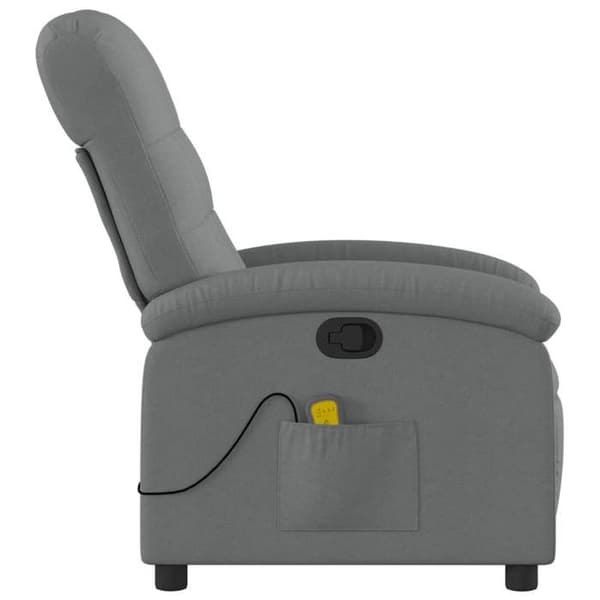 Maison Exclusive - Grått tyg massagestol med lutning