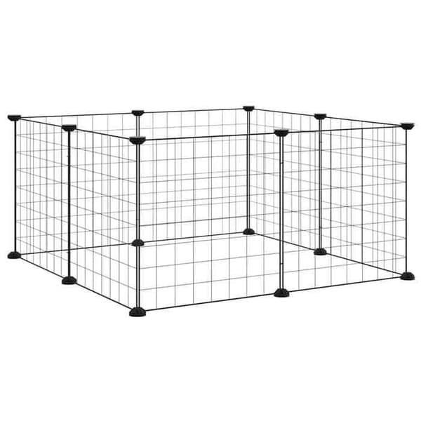 Kasser & bure - Maison Exclusive - 8 paneler 35 x 35 cm - termolakeret stål - sort