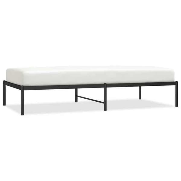 Sengestel - MAISON EXCLUSIVE - Maison Exclusive - 90x190 cm - Sort stål - Lamelseng Svart