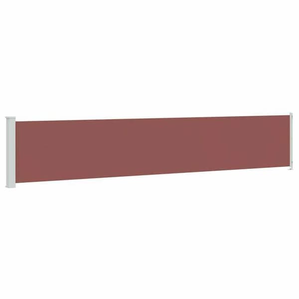 Maison Exclusive - Retractable sidokappa för patio 117x614 cm Brun