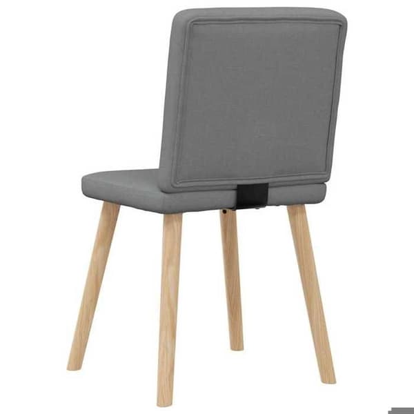 Maison Exclusive - Ruokatuolit 6 kpl tummanharmaa kangas Mörkgrå