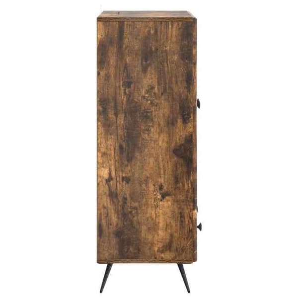 Maison Exclusive - Buffé Ek rökt 66 x 34,5 x 95 cm Ingenjörsträ
