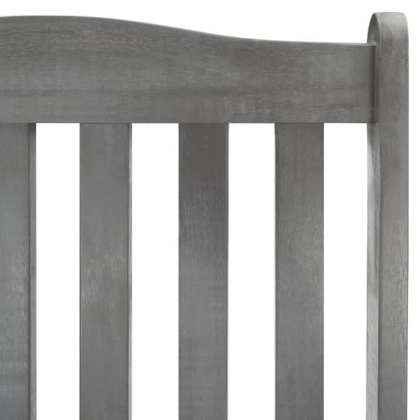 Maison Exclusive - Gungstol med kuddar Grå Massivt akaciaträ Grå