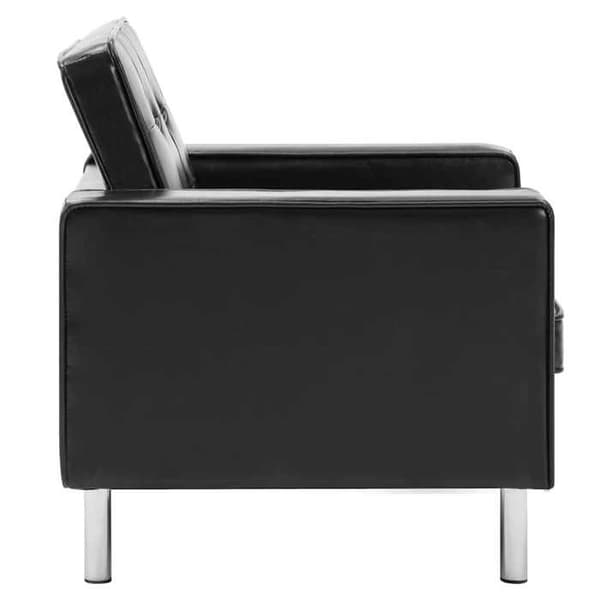 Maison Exclusive - Sort Stol 75x70x75 cm Syntetisk Læder Svart