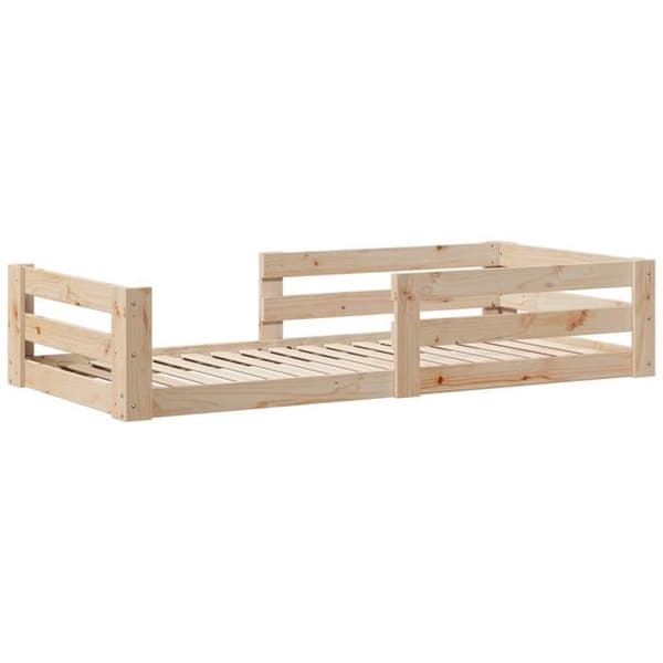 Maison Exclusive - Sänkykehä ilman patjaa 75x190 cm massiivipuusta Ej specificerat