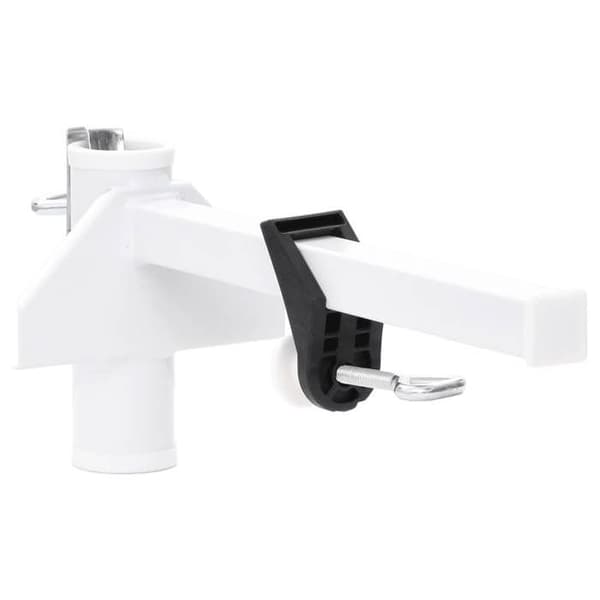 Maison Exclusive - Parasolfod til balkon hvid 38 mm stål