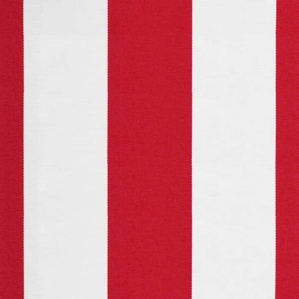 Maison Exclusive - Ersättningstyg för röd och vit markis 600x350 cm polyester