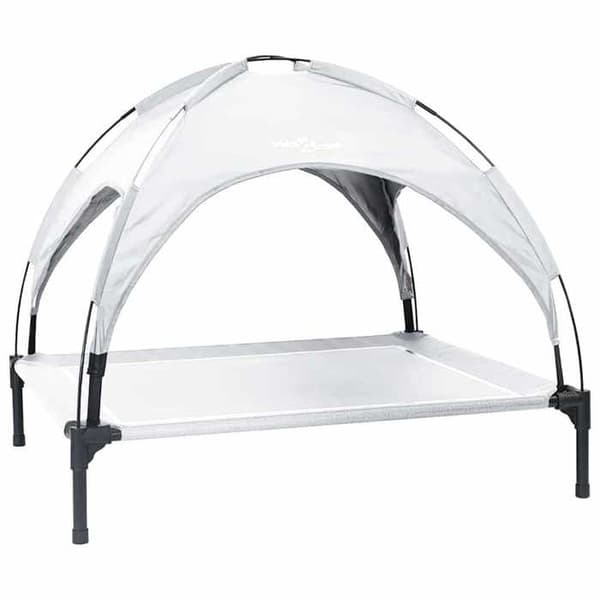Maison Exclusive - Koiran sänky 90 x 81 x 80,5 cm Harmaa hopea teräs