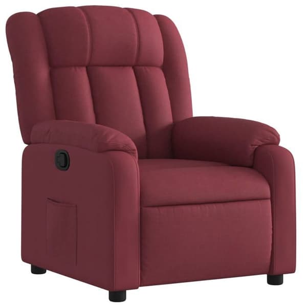 Maison Exclusive - Recliner Röd vinröd Tyg
