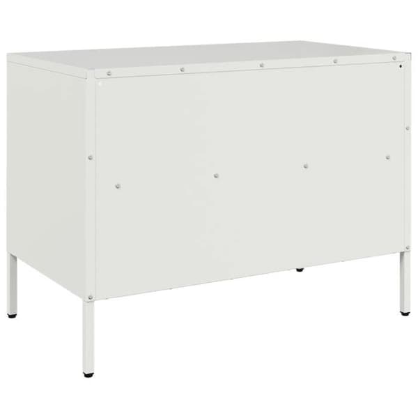 Maison Exclusive - Hvid TV-møbel 68x39x50,5 cm stål Vit