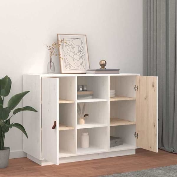 Maison Exclusive - Buffé Vit 100x40x75 cm Massivt furu