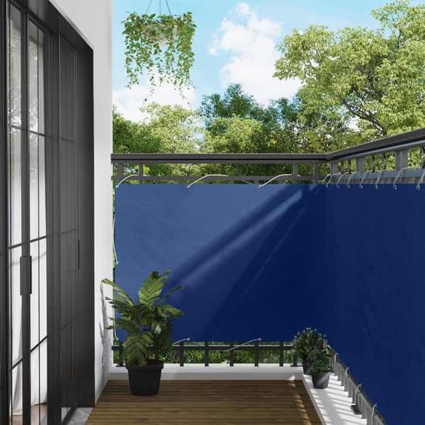Maison Exclusive - Balkongskärm 110 x 500 cm Rektangulär Oxfordtyg Blå