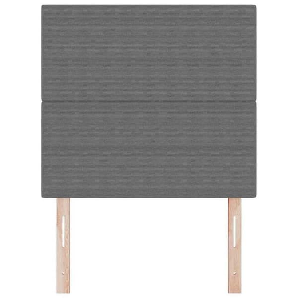 Maison Exclusive - LED-päätyharso Vaaleanharmaa 90 cm Kankainen samettikangas Ljusgrått