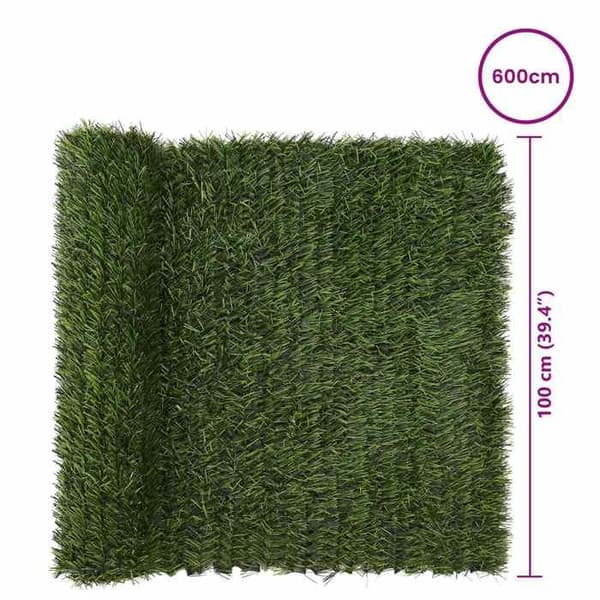 Maison Exclusive - Kunstig Hæk Lys Grøn 1 x 6 m PVC og Stål