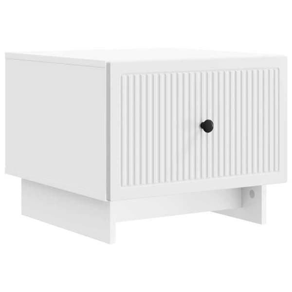 Soffbord - EXKLUSIV HEM - Rektangulär - Inbyggd låda - Ingenjörsträ - 49x50x40 cm Vit