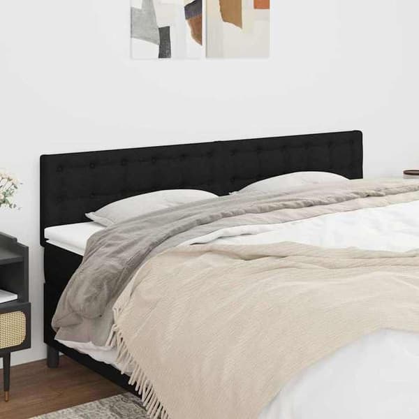 Maison Exclusive - Hovedgærder Sort 200x5x78/88 cm Stof