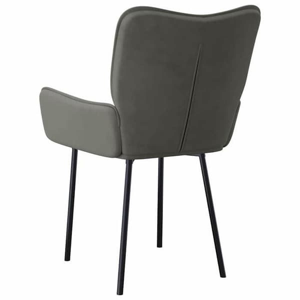 Maison Exclusive - Matstolar set om 2 Mörkgrå Sammet