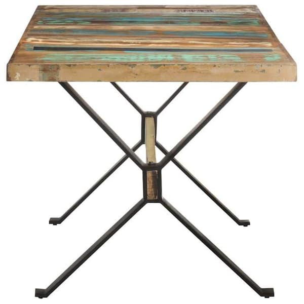 Maison Exclusive - Matbord 160x80x76cm Massivt återvunnet trä