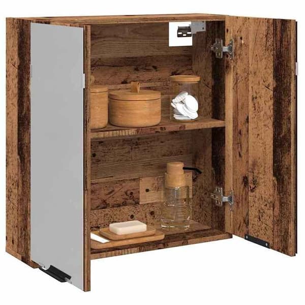 Maison Exclusive - Peilikaappi vanhasta puusta 64x20x66,5 cm