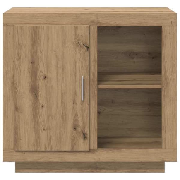 Maison Exclusive - Buffet i håndlavet egetræ 80 x 40 x 75 cm Ingeniørtræ