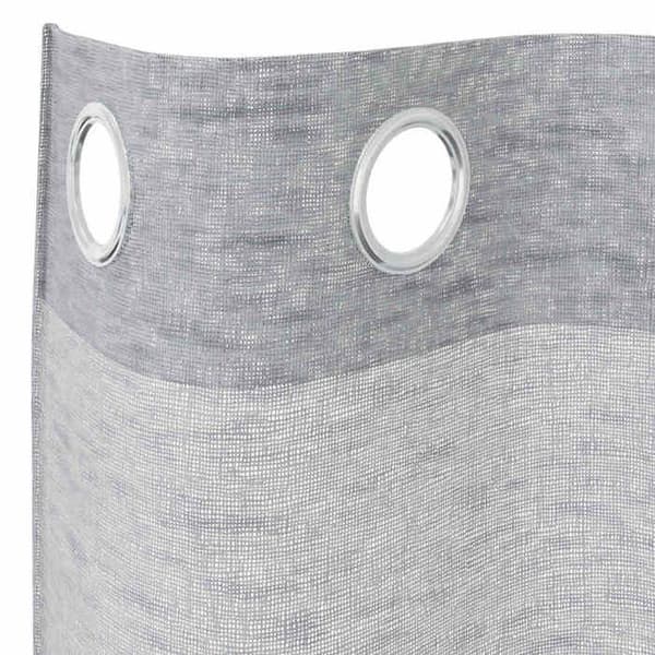 Maison Exclusive - Gardin i Voile 2 st Mörkgrå 260 x 140 cm Polyester