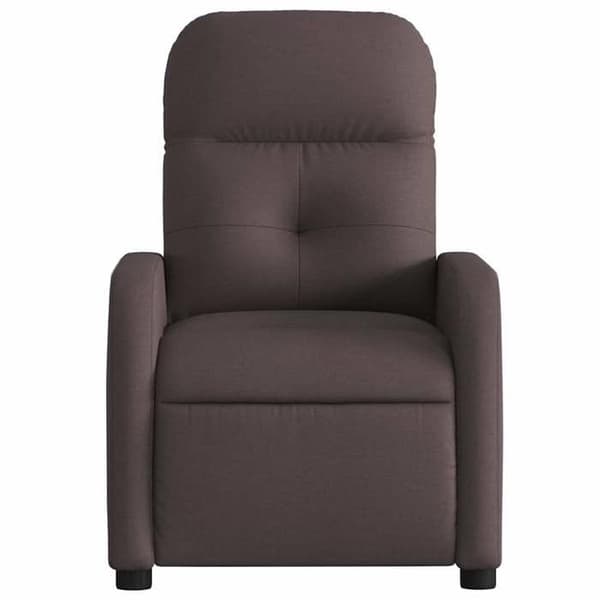Maison Exclusive - Fällbar fåtölj Mörkbrun Tyg