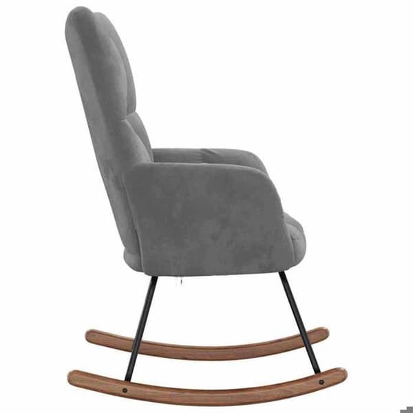 Maison Exclusive - Mørkegrå Velour Gyngestol