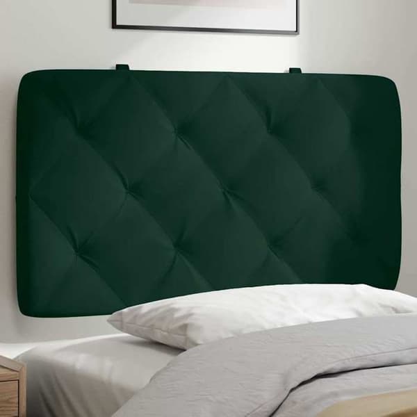 Maison Exclusive - Mörkgrön sänggavelkudde 90 cm sammet
