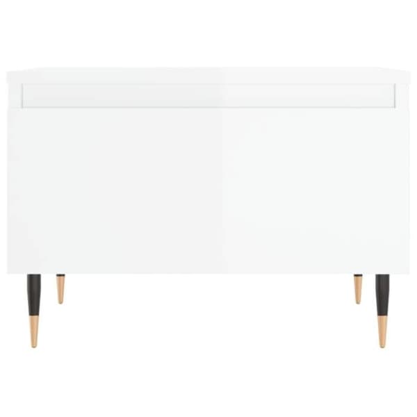 Maison Exclusive - 2 st soffbord vit glansig 50x46x35cm ingenjörsträ