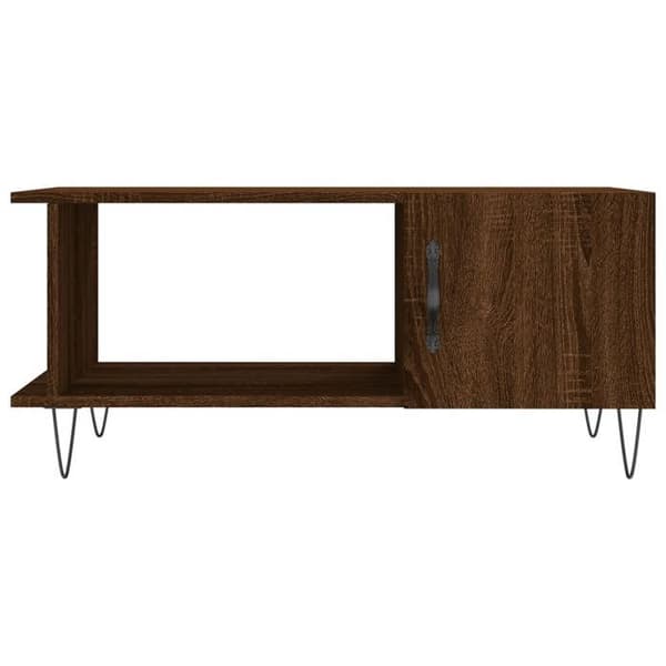 Bord - EKSKLUSIV HUS - Rektangulær 90x50x40 cm - Mørk eg - Ingeniørtræ - 2 rum Brun ek