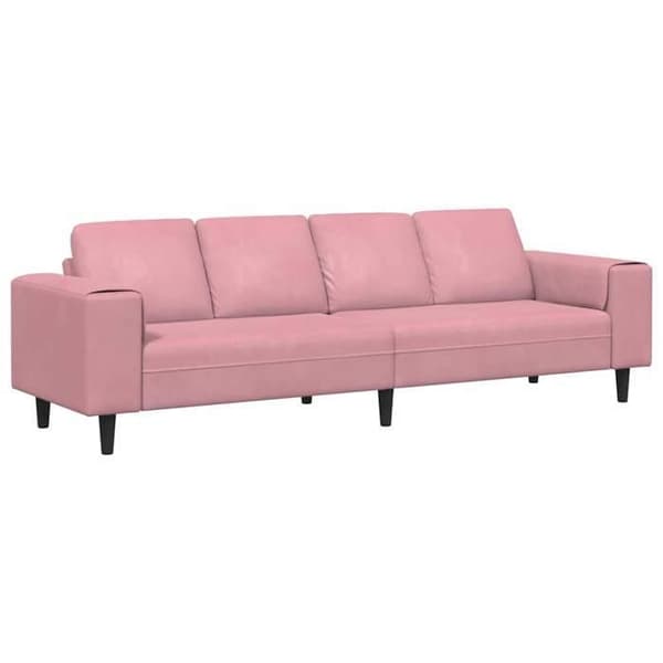 Soffa - EXKLUSIVT HUS - 250 cm - Rosa - Nutida - Mjuk sits Ros