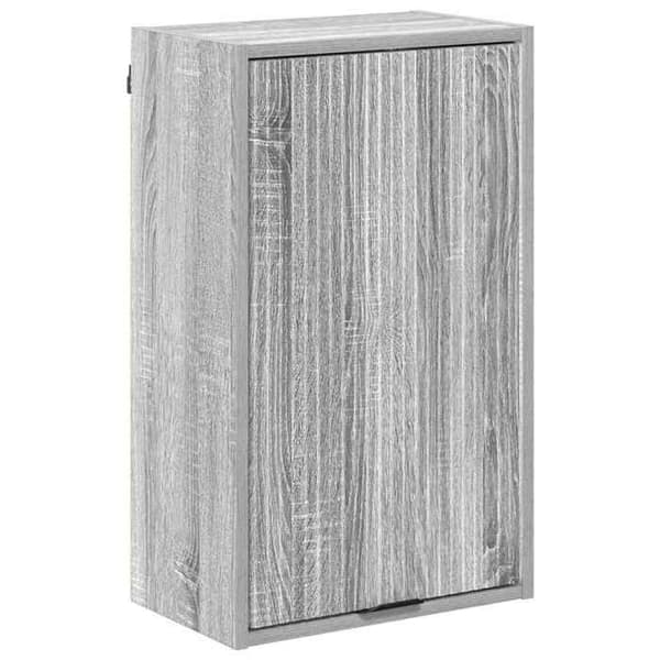Badrumsmöbel - EXKLUSIV HEM - 4-delat set - Sonoma grå - Ingenjörsträ - Väggmonterad Gris Sonoma