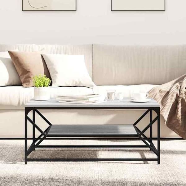 Bord - EKSKLUSIV HUS - 90x50x40 cm - Grå Sonoma - Rektangulær - Mat Gris Sonoma