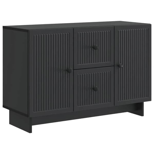 Maison Exclusive - Buffet med skuffe Sort 89 x 34,5 x 60 cm Ingeniørtræ