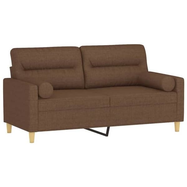 Soffa 2 platser - Maison Exclusive - Brun - Tyg 100% polyester - Robust metallram brun
