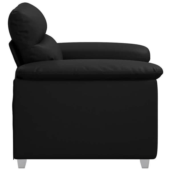 Maison Exclusive - Sort lænestol 100x81x84 cm i kunstlæder Svart