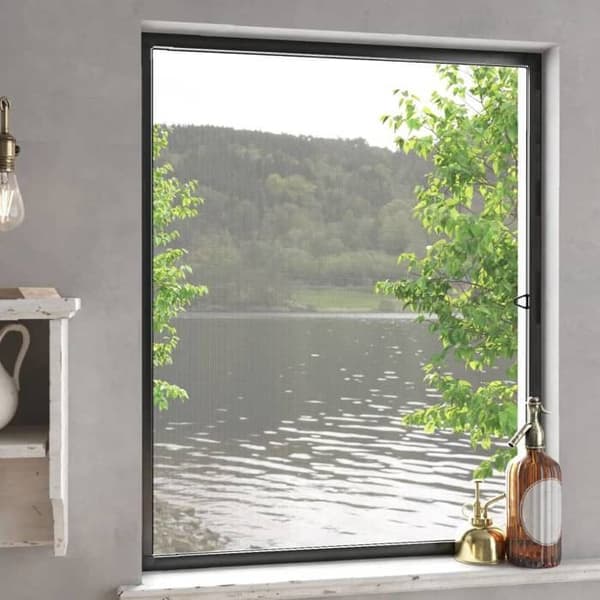 Maison Exclusive - Myggenet til vinduer Anthracite 80x100 cm